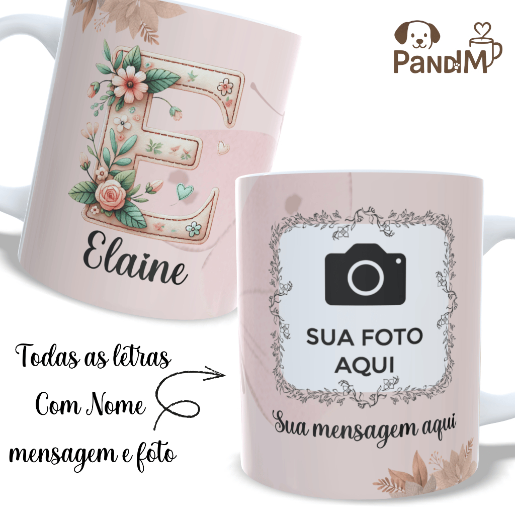 Caneca Personalizada porcelana com nome foto/frase ou significado  *leia a descrição* em Oferta na Shopee