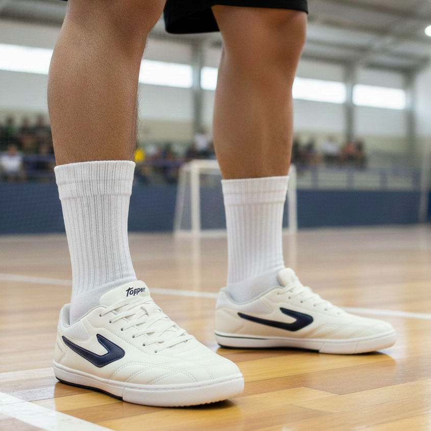 Chuteira de Quadra Tênis Futsal Topper Dominator 3 LT Original em Oferta na Shopee