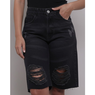 Bermuda Jorts Jeans StreetWear New Style Destroyer