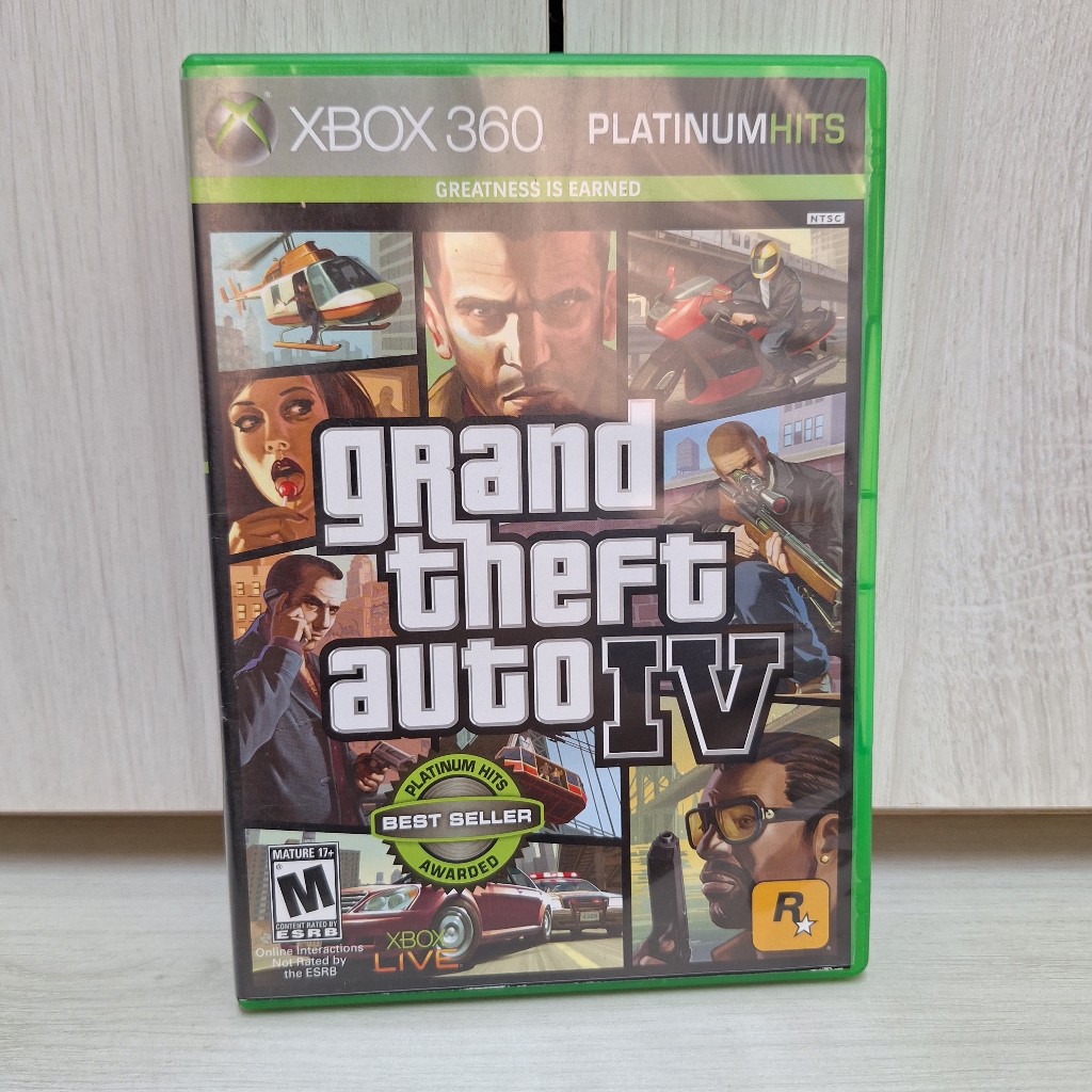 GRAND THEFT AUTO 4 (GTA 4) [XBOX 360] - FUNCIONA NO XBOX ONE/SX - MÍDIA FÍSICA ORIGINAL COMPLETA COM MAPA