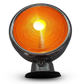 Lanterna Foguinho Bojuda Âmbar para Caminhão – Corpo Cromado e Alta Resistência em Oferta na Shopee