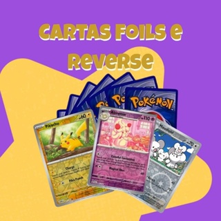 Lote Surpresa: 10 Cartas Pokémon Foil/Reverse (Aleatória) em Oferta na Shopee