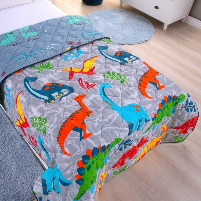 Edredom Solteiro Infantil 1,45m x 2,30m em Oferta na Shopee