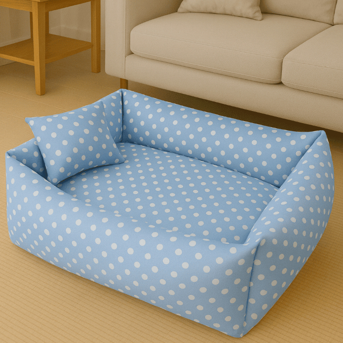 Cama para Cachorro e Gato - Luxo Pet Fibra Tamanho M e G + Travesseiro de Brinde