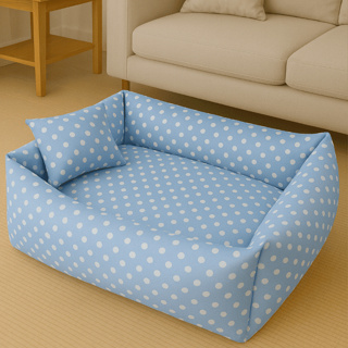 Cama para Cachorro e Gato - Luxo Pet Fibra Tamanho M e G + Travesseiro de Brinde em Oferta na Shopee