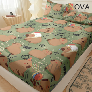 Capivara Jogo De Lençol 03 Peças Não desaparecerá SOLTEIRO CASAL QUEEN Percal Ponto Palito Estampado em Oferta na Shopee