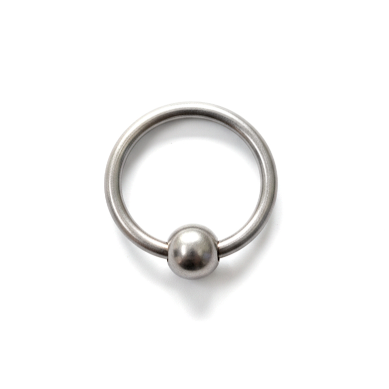 piercing captive aço inox bolinha liso três tamanhos