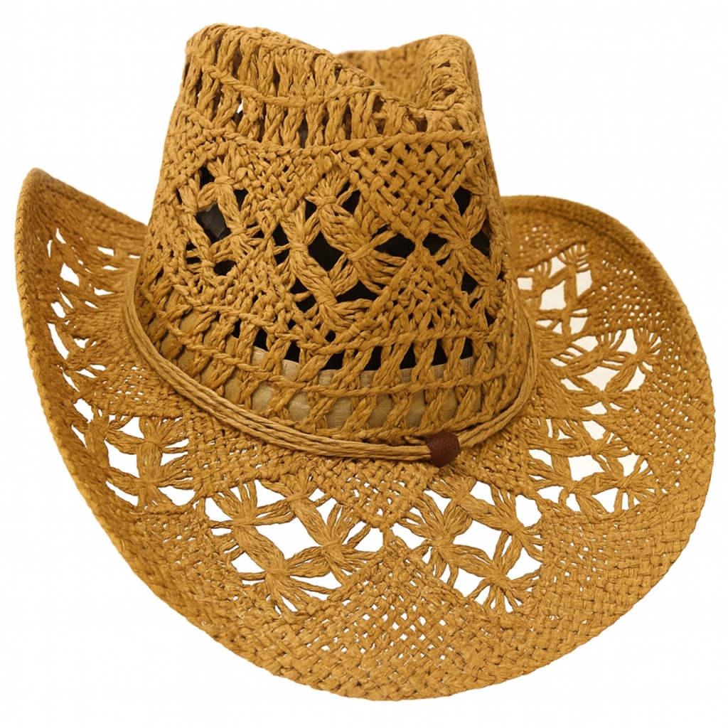 Chapéu Country Marrom Claro Sertanejo Rodeio Shows Peão Estiloso Cowboy Unissex