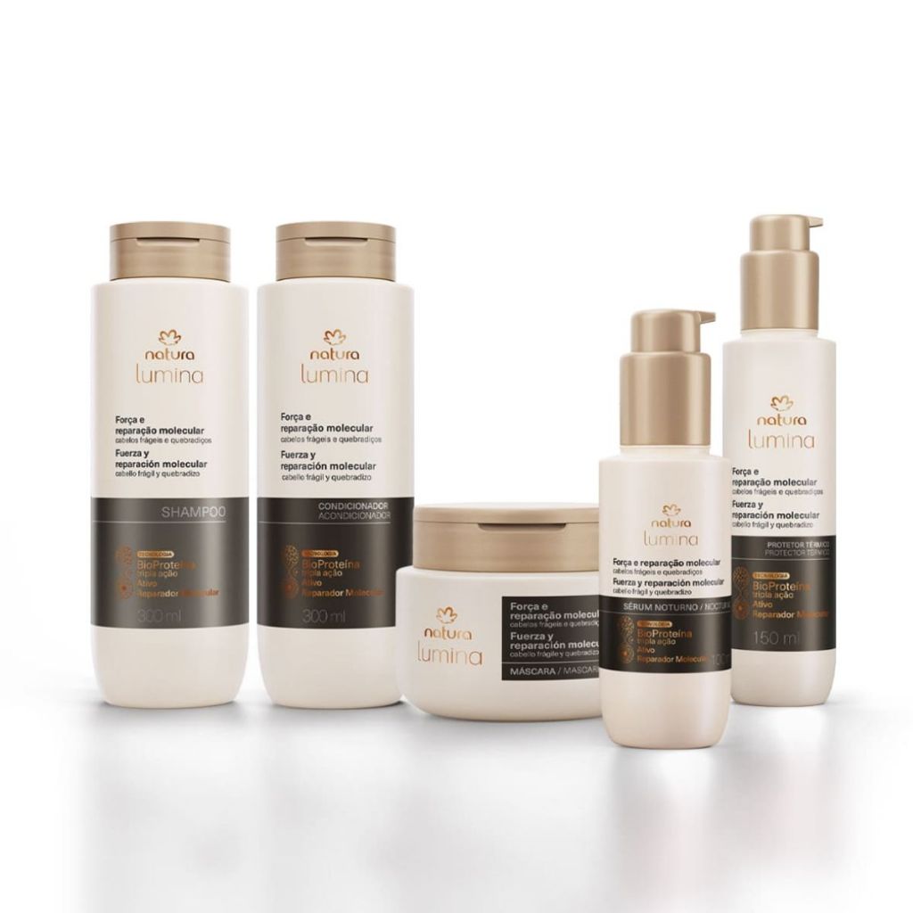 Kit Completo Lumina Força e Reparação Molecular (5 produtos)