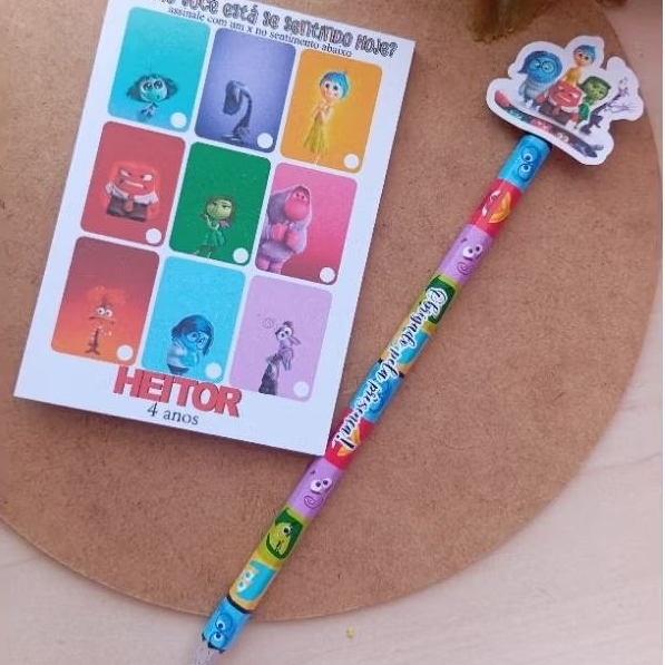 Bloquinho com Lápis Personalizados - Lembrancinha Personalizada - Mimo para Festa