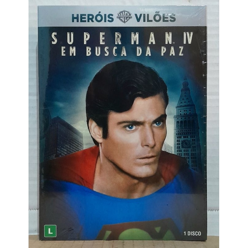 DVD Superman 4 - Em Busca da Paz (Lacrado/Original) Heróis Vs Vilões