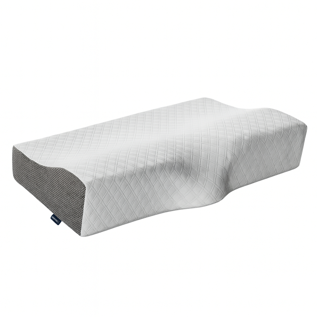 Travesseiro Ortopédico Cervical Coluna Relax Suporte Ergonômico Elevação Lateral Branco Anti Ronco