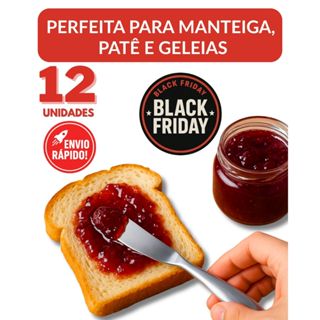Kit Espátula de Manteiga Inox Premium Servir Mesa Posta Cozinha Geleia Manteiga Patê Sobremesa Natal em Oferta na Shopee