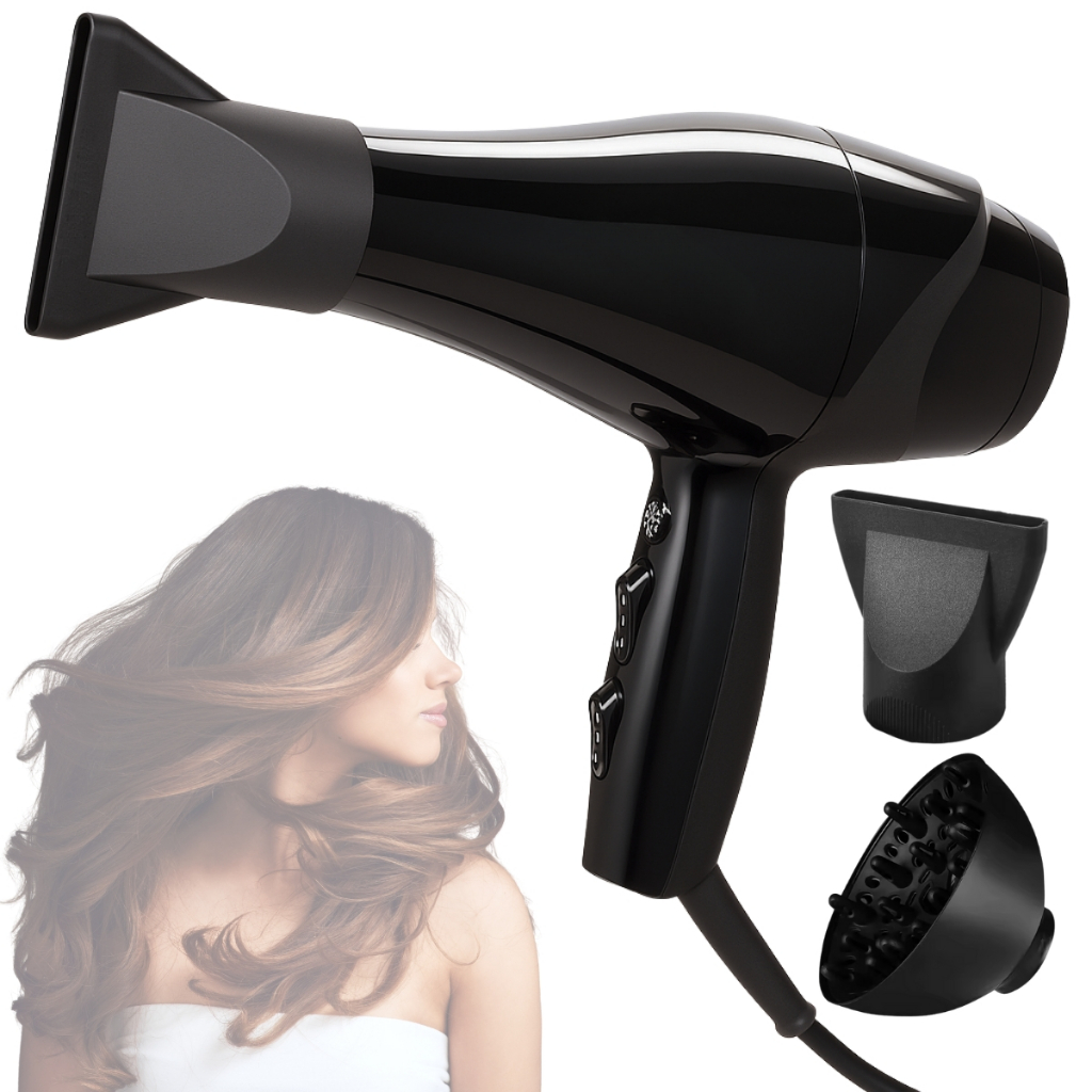 Secador de Cabelo 2000W Profissional 127V + Difusor Todos os Cabelos
