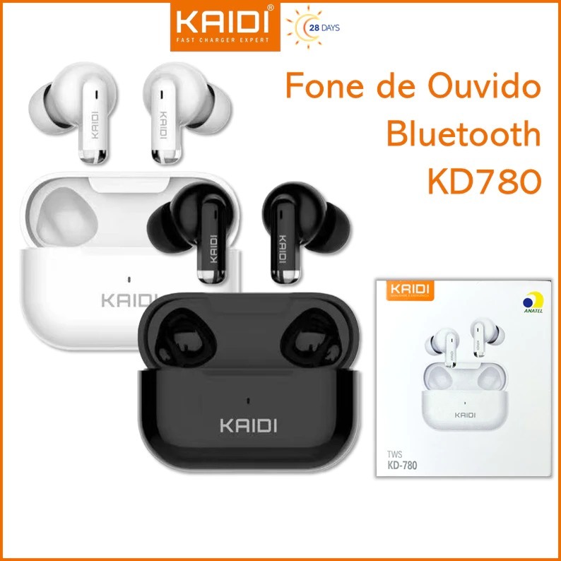 Fone de Ouvido Sem fio Bluetooth TWS Kaidi KD-780 em Oferta na Shopee