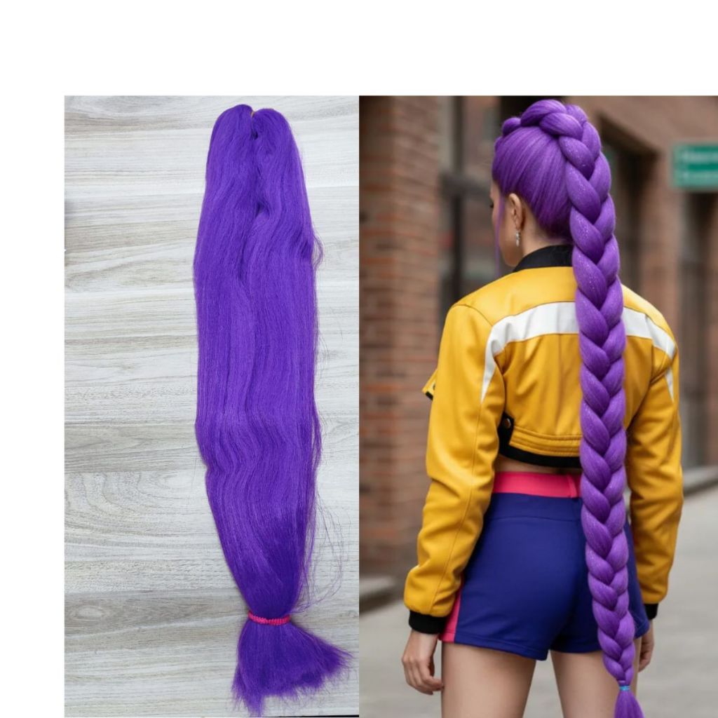 Fibra Jumbo para fazer trança K-pop Rumi Demon Hunters em Oferta na Shopee