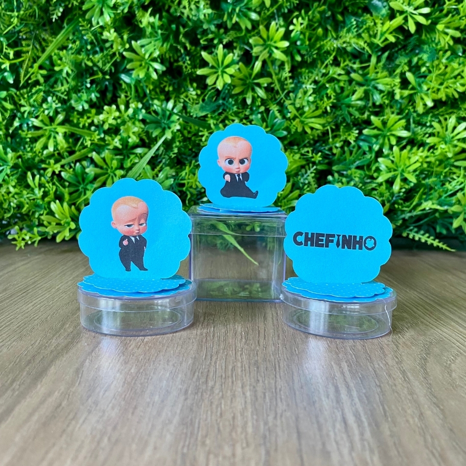 Aplique 3D Poderoso chefinho azul Tag Personalizada Festa Lembrancinha.