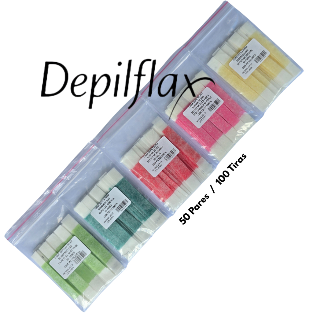 50 Pares de Tiras Depilflax p/Depilação de Sobrancelhas - Escolha em Oferta na Shopee