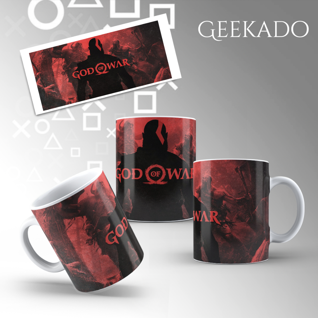 Caneca God of War Jogo Playstation GoW Kratos Personalizada