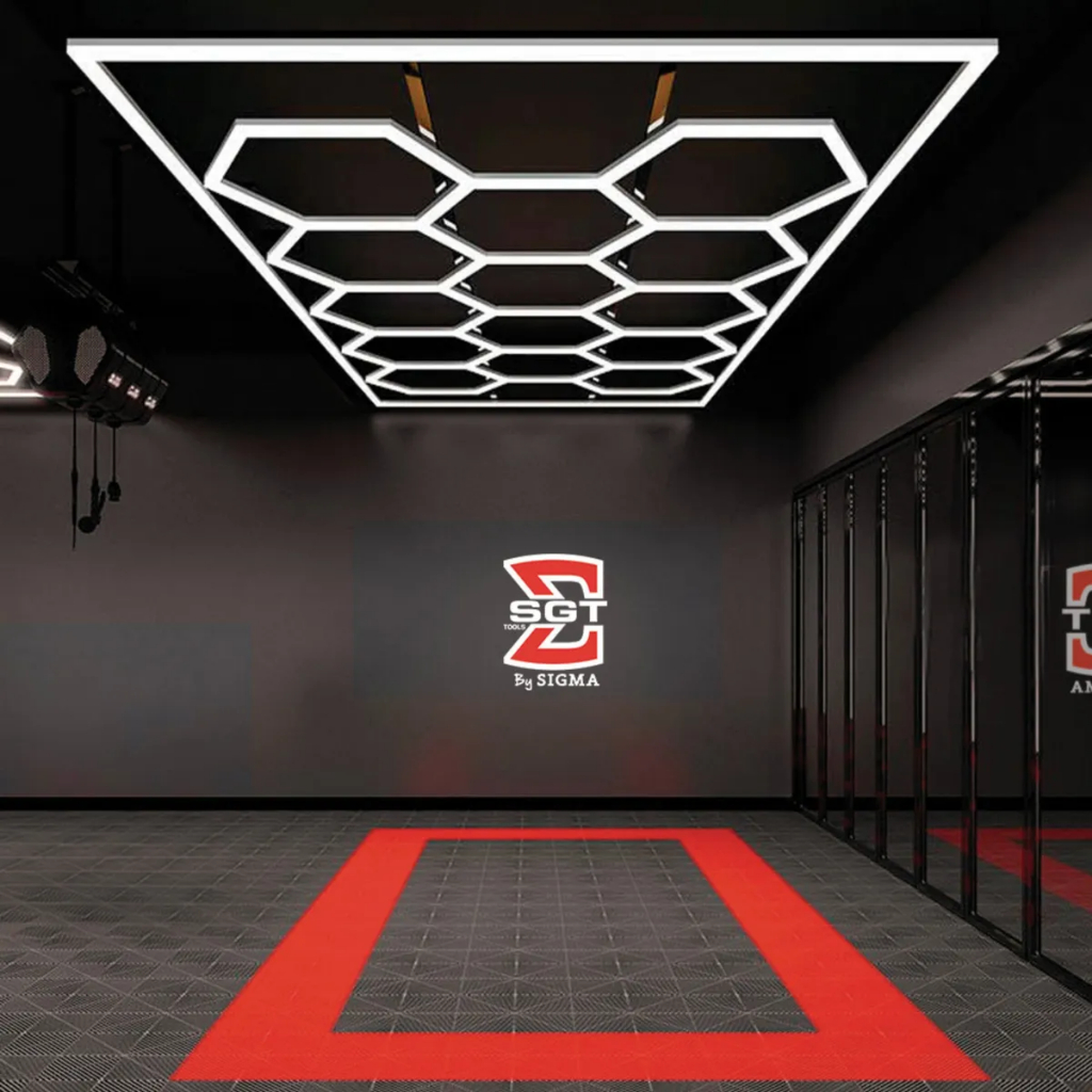 Luminaria Colmeia LED 14 Celulas Hexagonal CRI90 - Sigma Tools em Oferta na Shopee