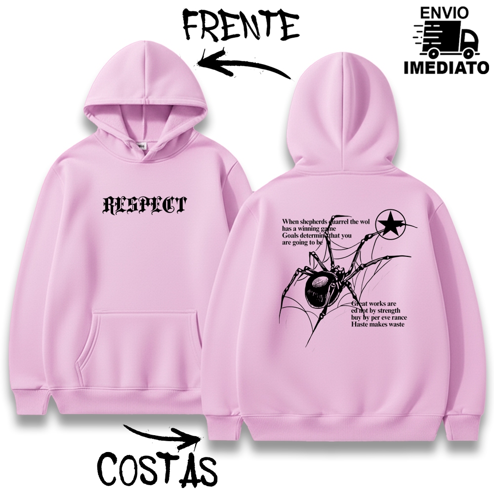 Moletom Unissex Flanelado Premium Confortável ''RESPECT'' Trapper Lançameto 2026 Envio Rapido  20