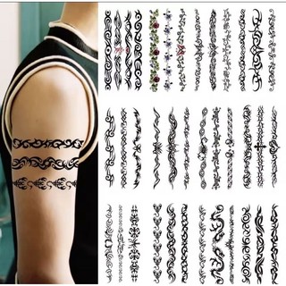 Tatuagem Temporária Realista CodV10 Acessório Feminino e Masculino Tatoo Black Realista para o Corpo Braço Perna Coxa Pe