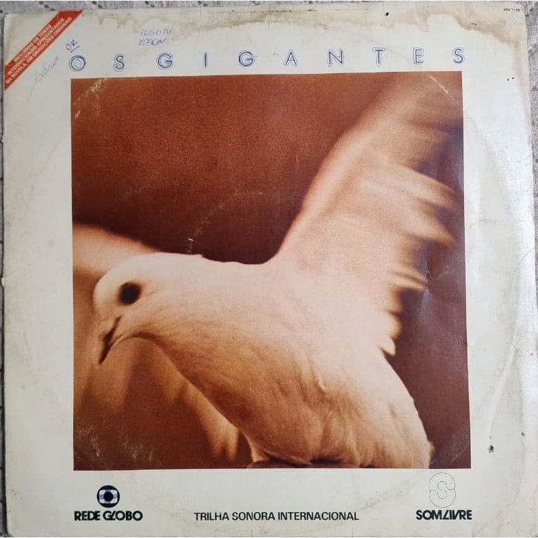 LP Os Gigantes – Trilha Sonora Internacional – Som Livre – Rede Globo