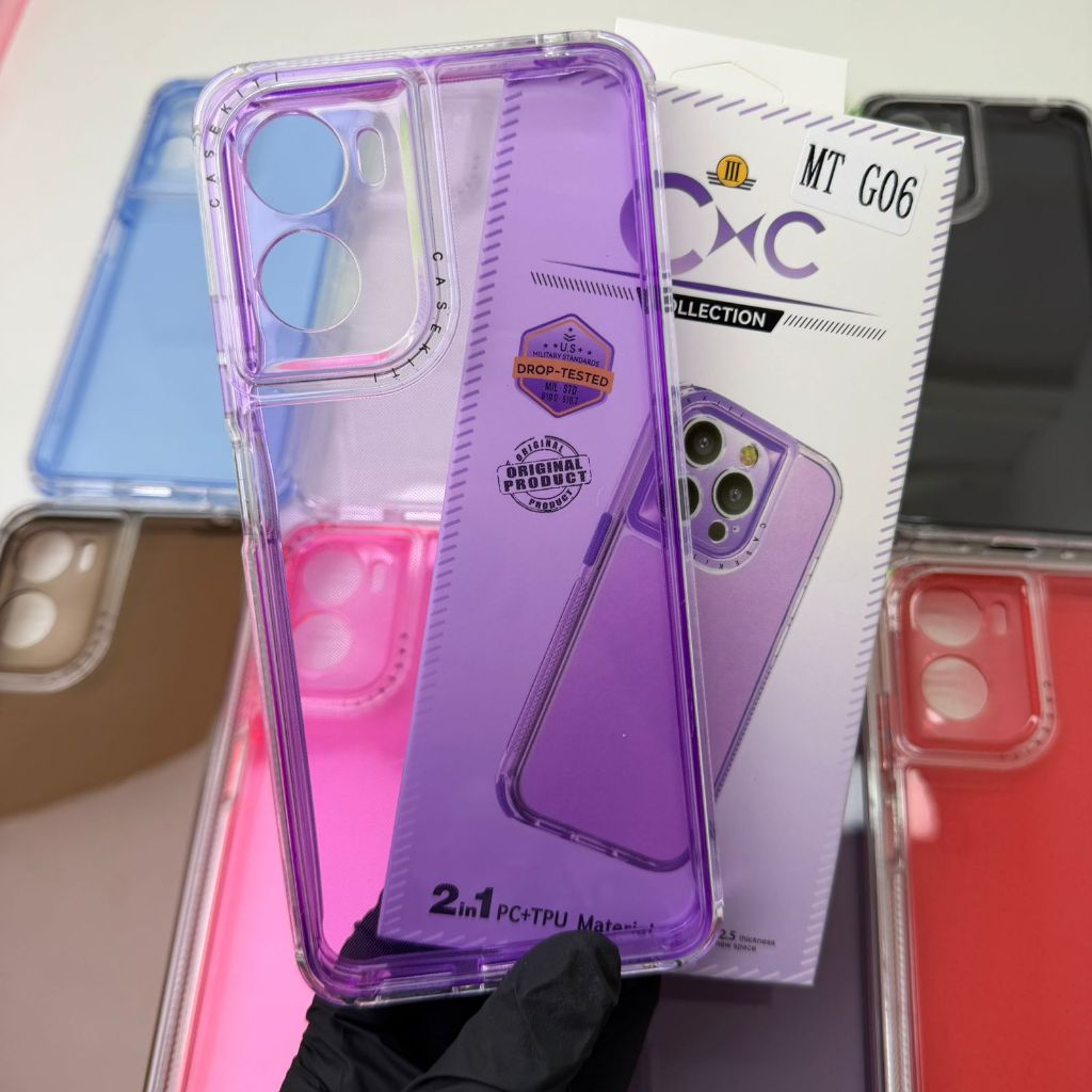 Capa Silicone Para Mototola Moto G06 Space 3 Colorida - Capa + Pelicula Vidro 3D  ou Só 1 Capinha
