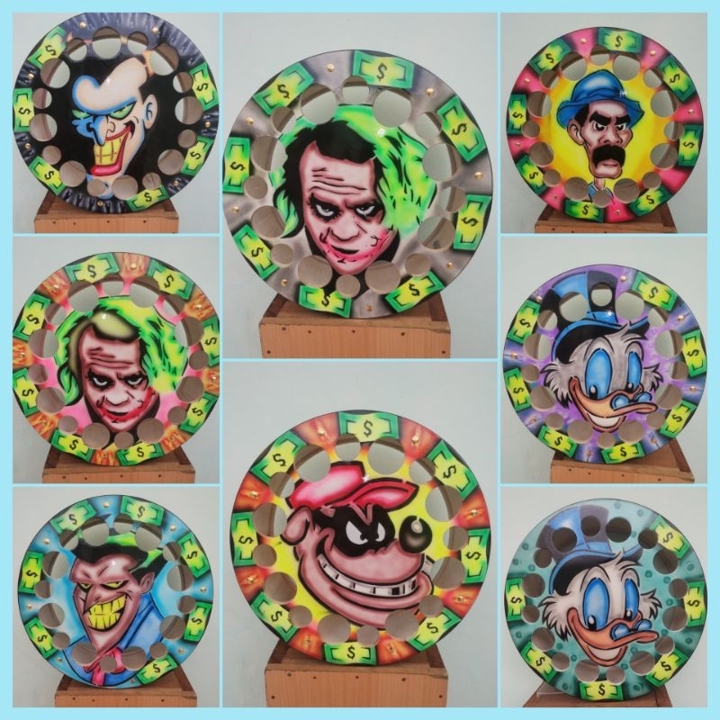 carretilha madeira pipa  12 polegadas  grafitada