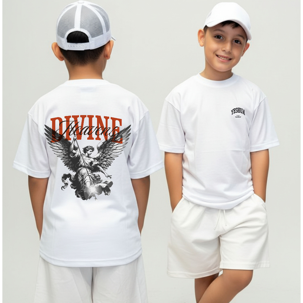 Camiseta Infantil Esitilos Malha 30.1 100% Algodão Camisa Juvenil Estilosa Jesus Cristão em Oferta na Shopee