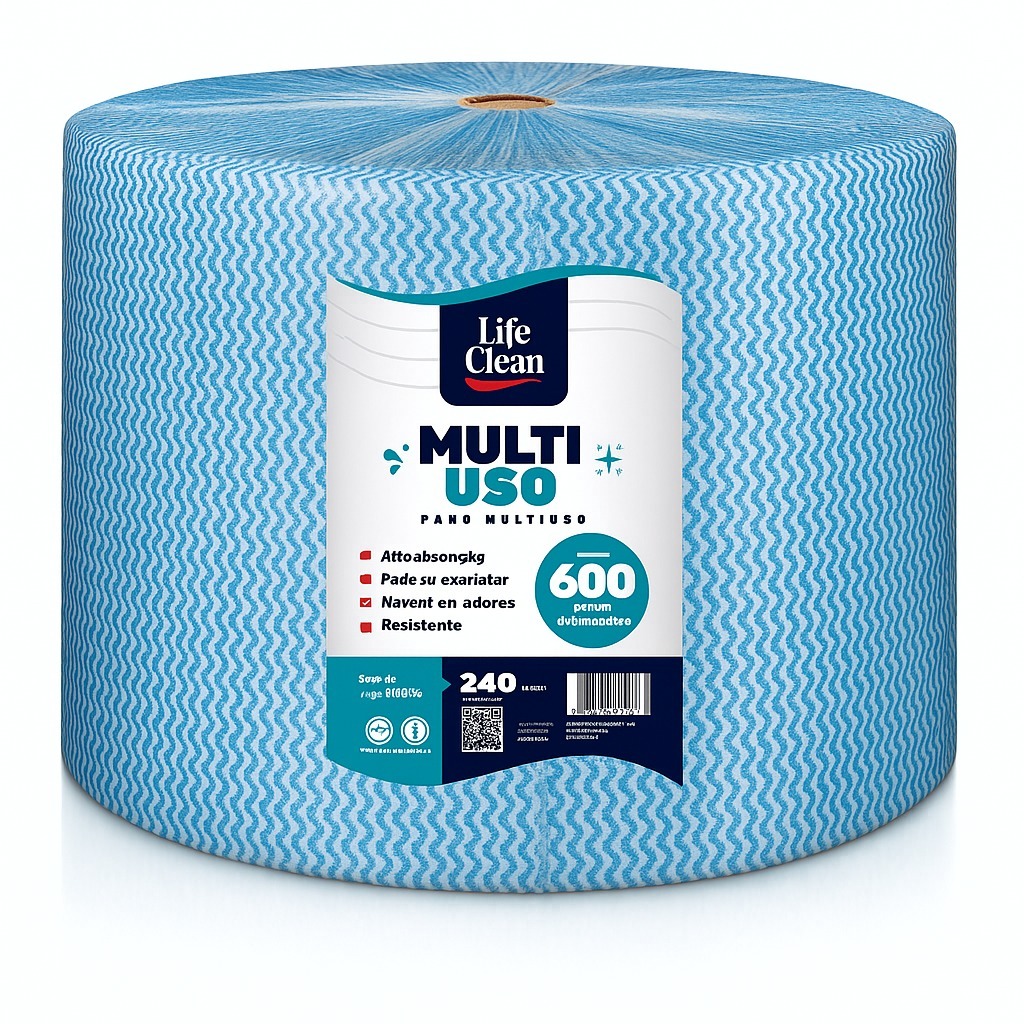 Pano Multiuso Perfex Rolo c/600un de 20cm X 40cm - Life Clean em Oferta na Shopee