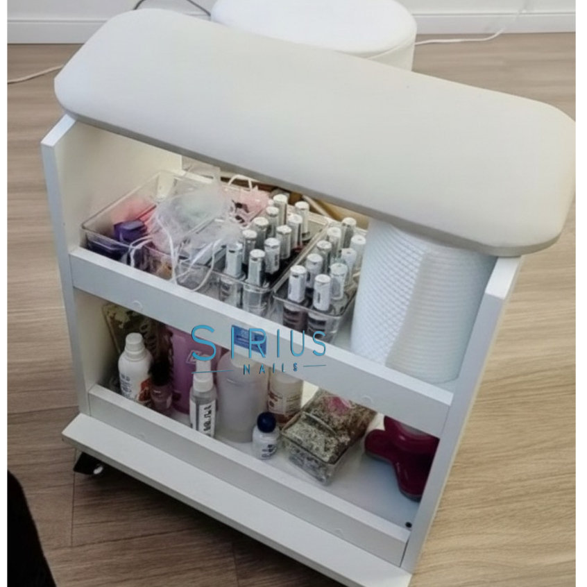 Apoio Carrinho Auxiliar de Pé Perna Para Manicure Pedicure SPA S16 em Oferta na Shopee