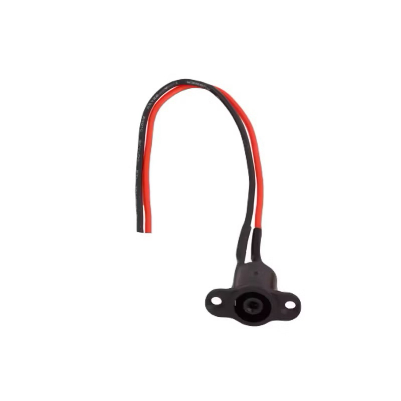 Porta Carregador Conector Plug Carga Fêmea 8mm Sem Tampa Peças para Patinete Elétrico