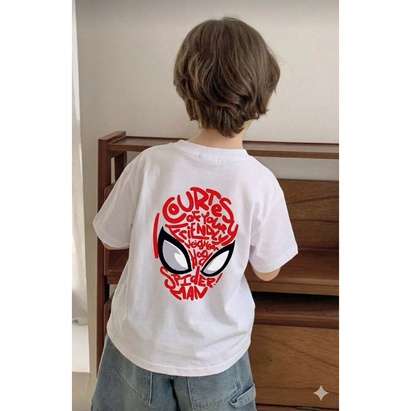 Camiseta Infantil Aranha Spider Man 30.1 | Menino 2 ao 16 | Algodão Leve | Estampa de Teia Streetwear | 3 Cores em Oferta na Shopee