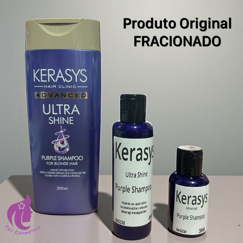 Kerasys Shampoo Matizador protetor uva uvb em 35Ml e 65Ml