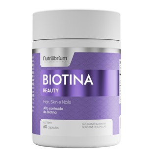 Biotina Premium 60 Cap Alto Conteúdo Cabelo Pele Unha Beauty em Oferta na Shopee