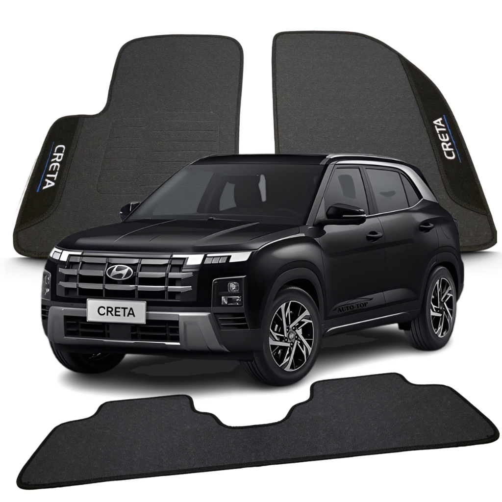 Jogo Tapete Borracha Hyundai Creta Comfort Limited Platinum Ultimate: Ano 2022 2023 2024 2025 2026.