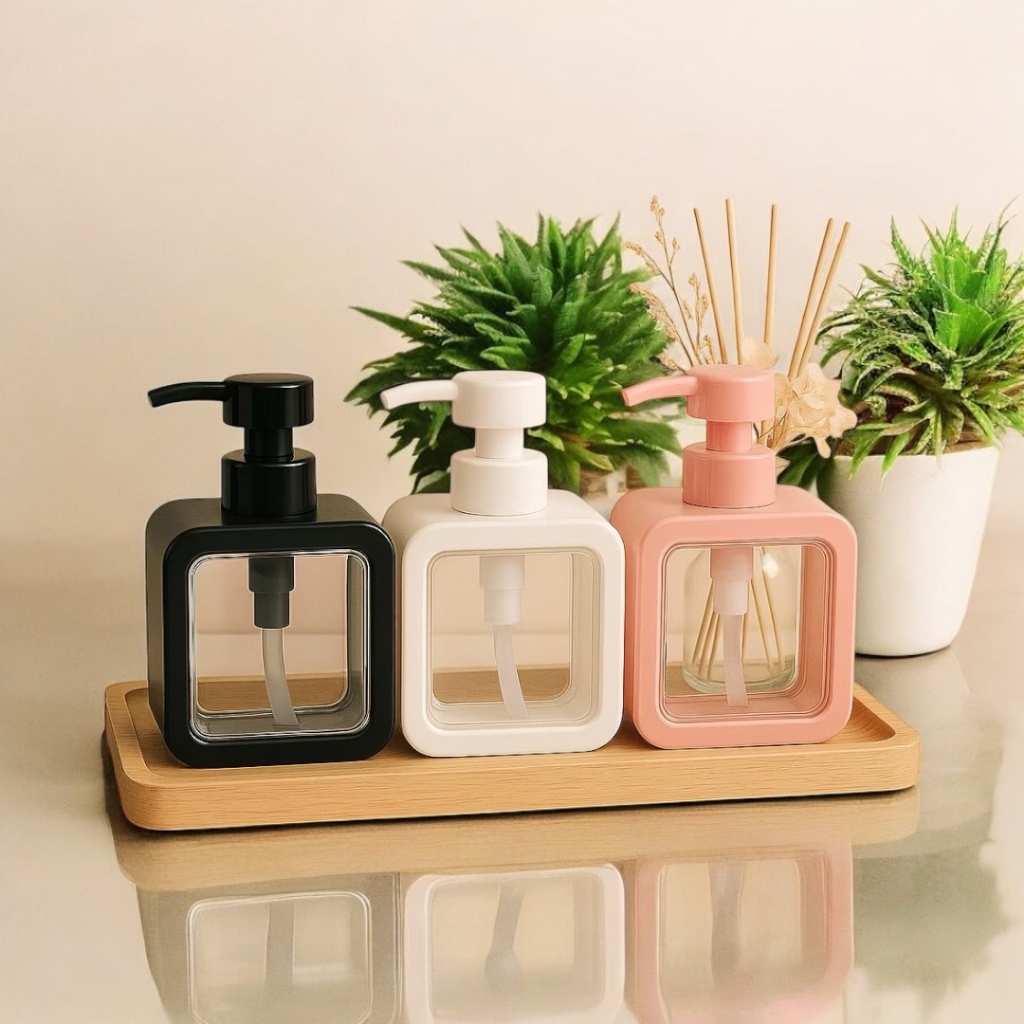 Homeart Porta Sabonete Liquido Shampoo Detergente Bomba Pump Banheiro Lavabo Cozinha Dispenser Sabão Moderno Minimalista