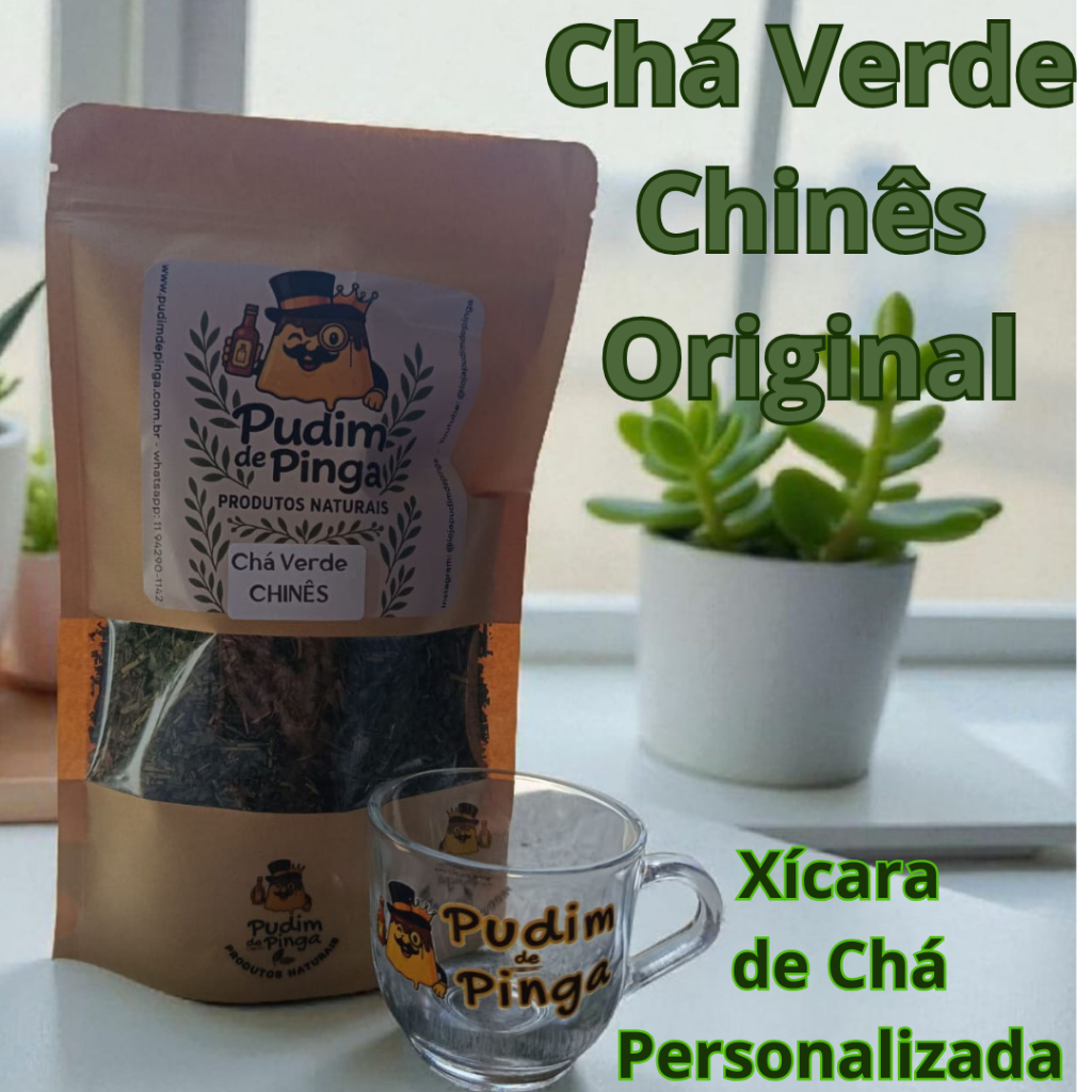 Chá Verde Chinês Original embalagem Hermética com ou sem Xícara de chá Personalizada Pudim de Pinga