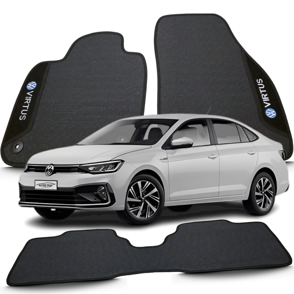 Jogo Tapete Borracha Volkswagen Virtus Ano 2017 2018 2019 2020 2021 2022 2023 2024 2025 em Oferta na Shopee