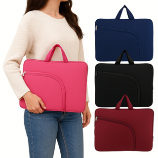Capa Para Notebook 15.6 Pol Tecido Espuma Macia Semi-Impermeável Alça Dupla em Oferta na Shopee