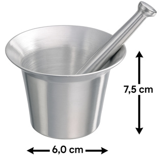 Pilão Grande De Alumínio Socador Tempero Condimentos Tamanho 7,5cm x 6,0cm em Oferta na Shopee