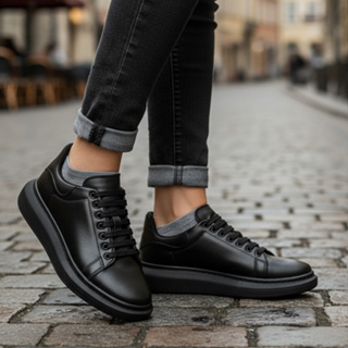 Tenis Casual Sola Alta 5 cm Flex Oversize Confort Sneaker Flexível Dia a Dia Trabalho Passeio Calce Fácil Ajustável em Oferta na Shopee