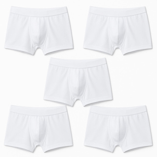 Kit 10 Cuecas Toda Branca Boxer Em Microfibra Adulto em Oferta na Shopee