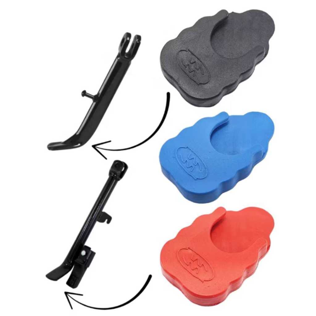 Protetor Para Descanso Cavalete De Moto Náo Risca Pixo Fixo Pezinho em Oferta na Shopee