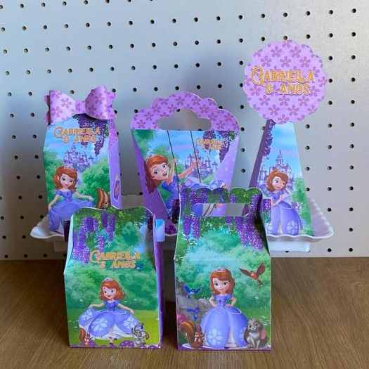 PEGUE E MONTE Kit Personalizados PRINCESA SOFIA | Lembrancinha | Mesversário | Aniversário