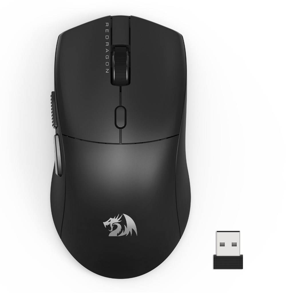 Mouse gamer sem fio Redragon Neva standard, 12000dpi, PAW3311, ultralight, wireless 2.4 e bluetooth