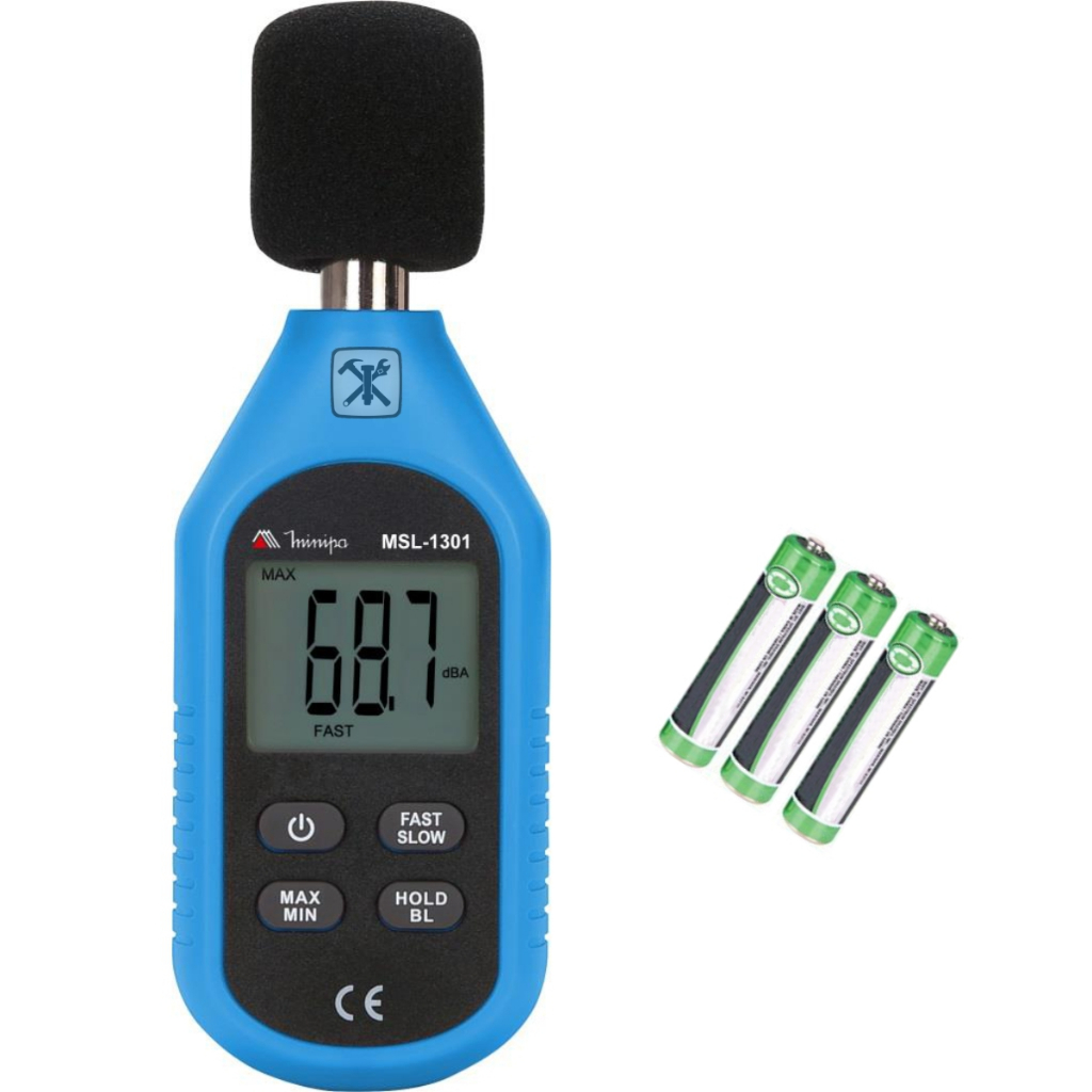 Decibelímetro Som Ruídos Sonoros 30-130 Db Msl-1301 Minipa