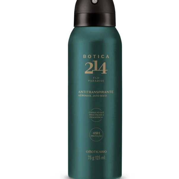 Desodorante Antitranspirante Aerossol Botica 214 Fiji Paradise 75g/125ml O Boticário