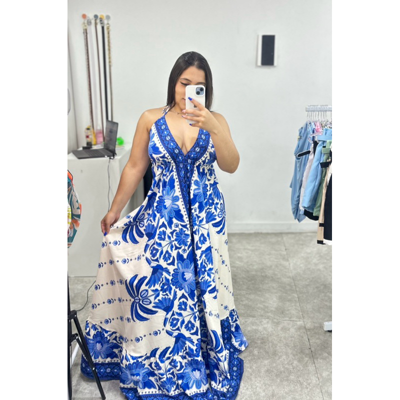 Vestido indiano / Vestido longo / Vestido florido / Vestido / Vestido estampa / Vestido verão